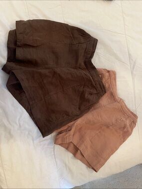 2 pair - Vetta linen shorts XS